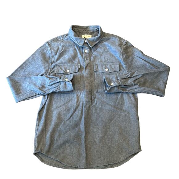 Madewell Men's Nubby Easy Shirt Jacket Gray Size S - Picture 3 of 9